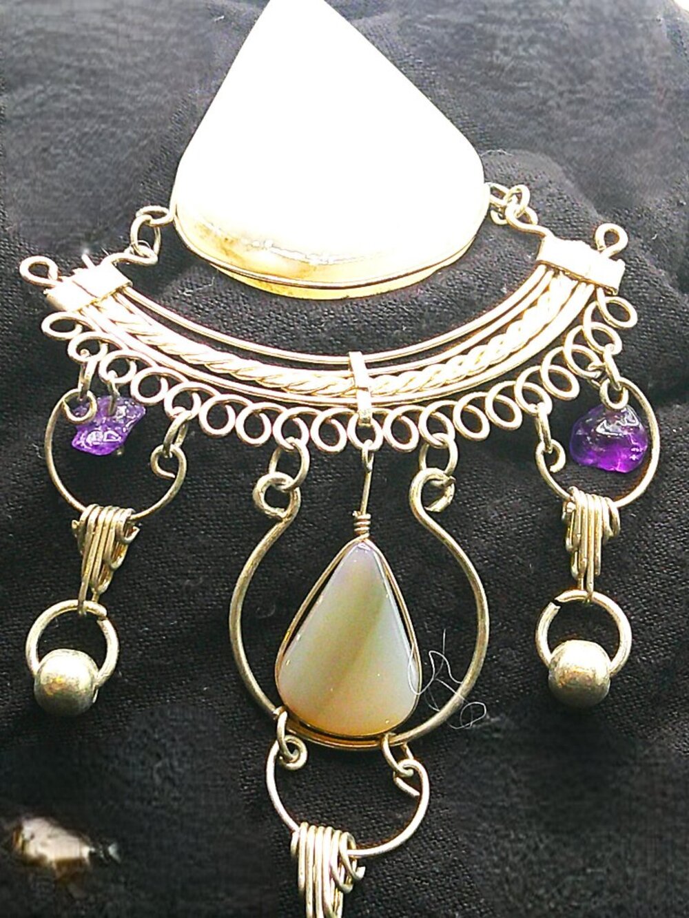Sliced Quartz Necklace